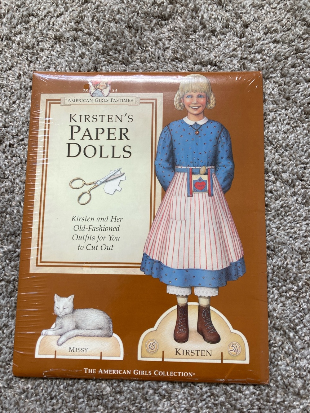 Vintage Kirsten's Paper Dolls American Girl NIP Sealed American Girls Pastimes